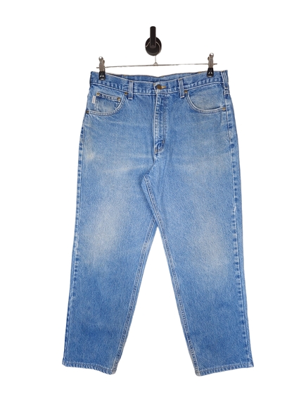 Men's Y2K Carhartt Relaxed Fit Denim Jeans In Blue Size W36 L30 - Picture 3 of 6